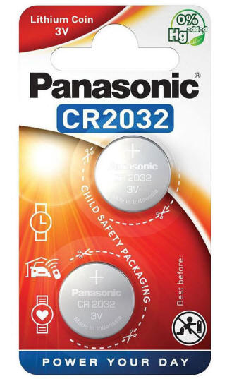 2 x&nbsp;bateria litowa Panasonic CR2032